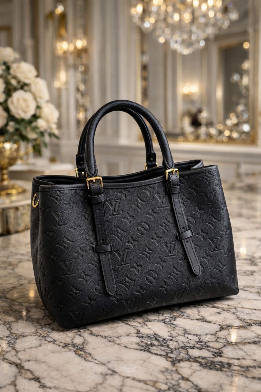 LV BLACK 1 Louis Vuitton Empreiente Leather Tote - Image 1