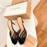 Gianna Noir Mesh Mule – Gianvito Rossi