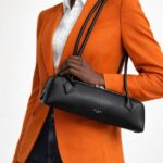 The Alaïa Noir Élégance Shoulder Bag