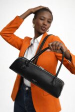 The Alaïa Noir Élégance Shoulder Bag - Image 3