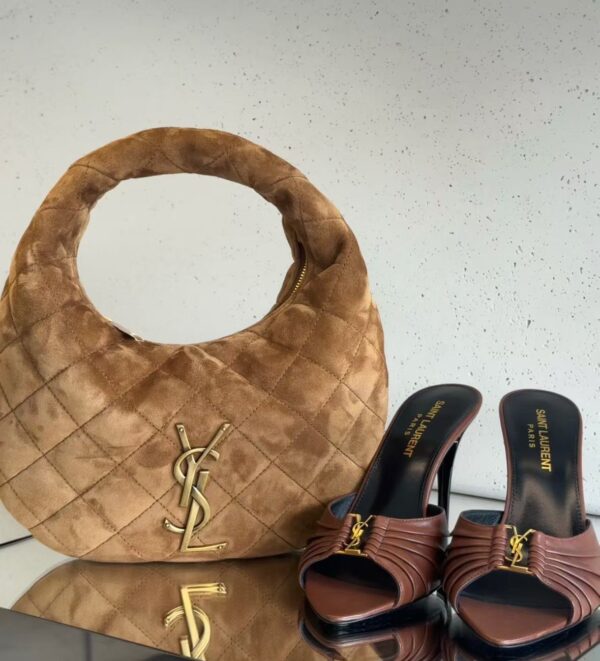 Ysl Icare quilted bag in suede - Image 3