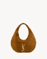 Ysl Icare quilted bag in suede