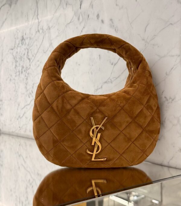 Ysl Icare quilted bag in suede - Image 4
