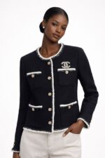 Chanel Classic Black Tweed Jacket