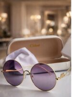 Chloé “Golden Riviera” Signature Round Sunglasses - Image 2