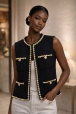 Chanel noir Elegance vest.