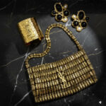 YSL Crystal Cassandre Evening Bag - Image 6