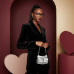 YSL Crystal Cassandre Evening Bag - Image 5