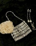 YSL Crystal Cassandre Evening Bag - Image 4