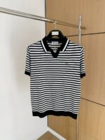 Brunello Cucinelli Striped Knit Polo Shirt (Luxury Casual Edition) - Image 3