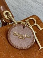 Lady Dior Cannage Leather / suede Handbag - Image 11