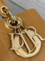 Lady Dior Cannage Leather / suede Handbag - Image 6