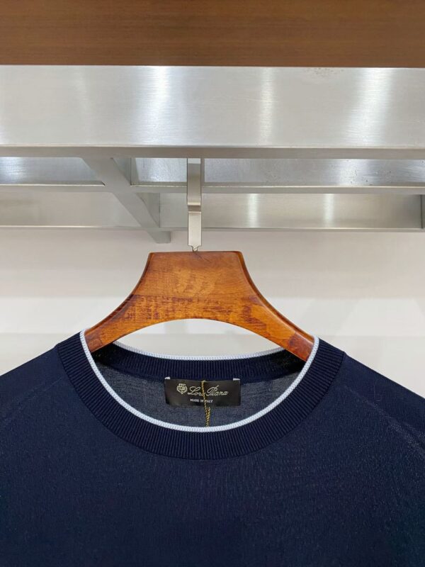 Loro Piana Fine Knit Crew Neck Tee - Image 3