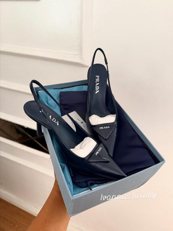 Prada Patent Leather Slingback Pumps - Image 3