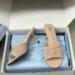 Prada Mesh Heeled mules