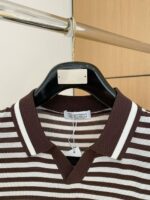 Brunello Cucinelli Striped Knit Polo Shirt (Luxury Casual Edition) - Image 2