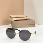 Bvlgari SS26 Rimless Round Gradient Sunglasses - Image 5