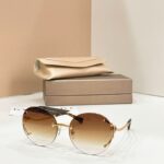 Bvlgari SS26 Rimless Round Gradient Sunglasses - Image 7