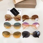 Bvlgari SS26 Rimless Round Gradient Sunglasses - Image 10