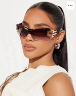 Chanel Oversized Shield Sunglasses - Image 3