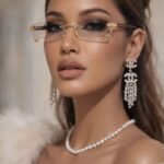 Chanel rimless sunglasses