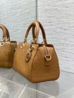Lady Dior Cannage Leather / suede Handbag - Image 4