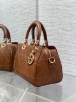 Lady Dior Cannage Leather / suede Handbag - Image 8