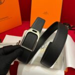 SS26 Hermes reversible leather belt - Image 3