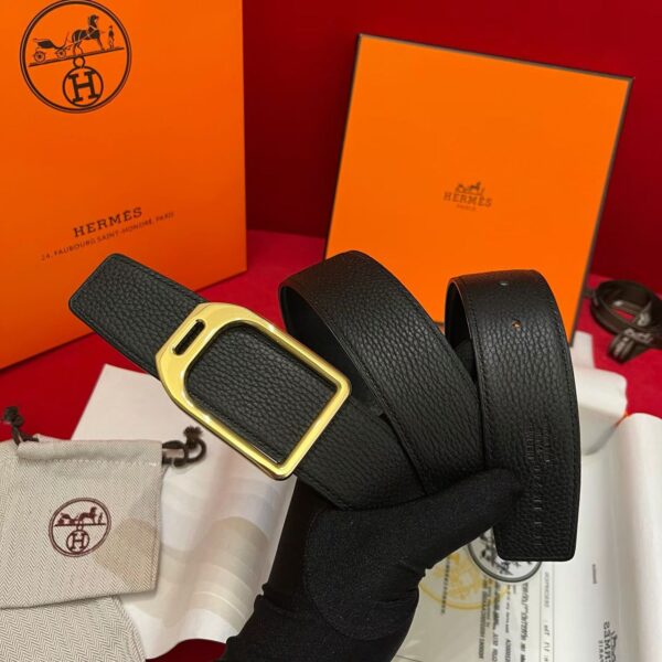 SS26 Hermes reversible leather belt - Image 6
