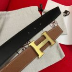 Hermes Reversible “H” Buckle Leather Belt (Luxury Edition) - Image 3