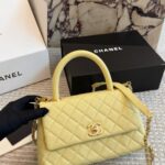 CHANEL Top Handle Flap Bag