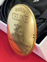CELINE Oval Plaque Leather Belt - Image 4